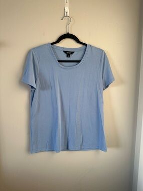 Simply Vera Vera Wang Light Blue Short Sleeve Crewneck Tee